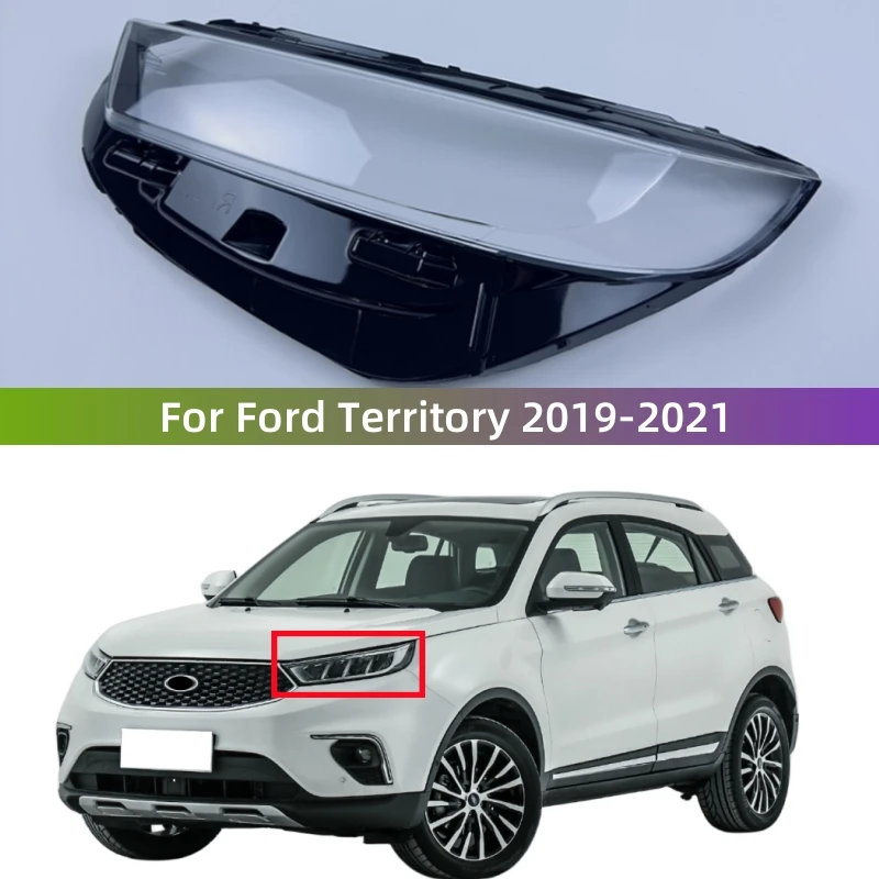 

For Ford Territory 2019 2020 2021 Auto Accessory Transparent PC Material Headlight Glass Shell