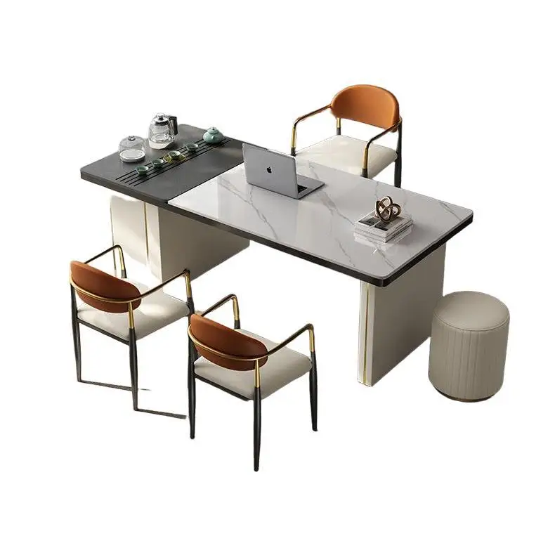 

Slate, tables and chairs, combination, light luxury, simplicity, household use, boiling water, making tea