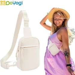 Torba na klatkę piersiową Mini moda Unisex lekka torba z paskiem na ramię Crossbody sportowe torba podróżna w stylu Casual do biegania