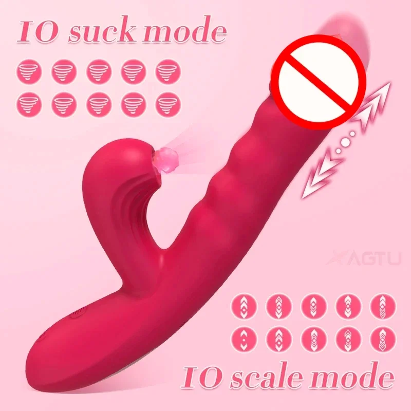 Powerful Thrusting Sucking Vibrator Female Sucker Clitoris Stimulator G Spot Dildo Massager Adult Goods Sex Toys Shop for Women