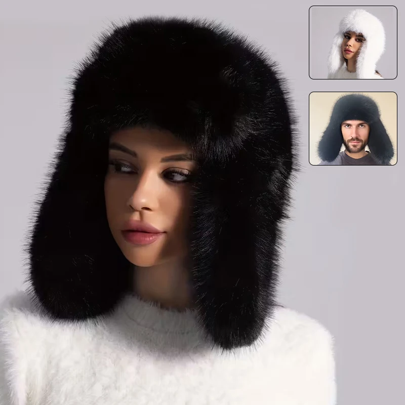 inverno-termico-de-pelucia-pele-do-falso-lei-feng-bone-gorro-com-abas-de-orelha-bones-russos-ushanka-earflap-piloto-chapeu-esportes-ao-ar-livre-acessorio