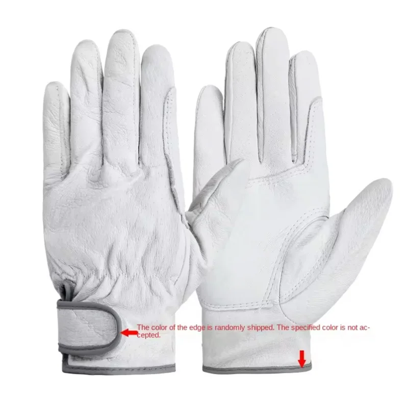 Welding Gloves Protection Gloves Anti-Ironing Pig Skin Wear-Resistant Thickened Durable Work Site Maintenance Handling Welders