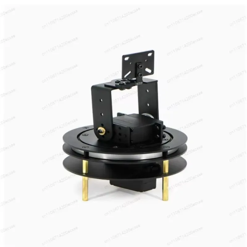 Finished 2D Electric Gimbal - 180°/270° Rotation, 20kg Torque Servo with Bearing & Bracket for Smooth Pan/Tilt Control