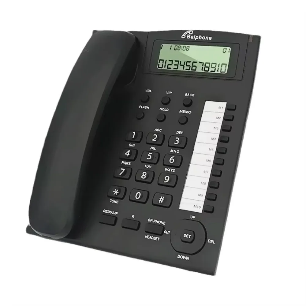 Pana Sonic 880 Multifunctional Desktop Landline Phone Hands Free Corded Telephone with Speaker High Quality Version