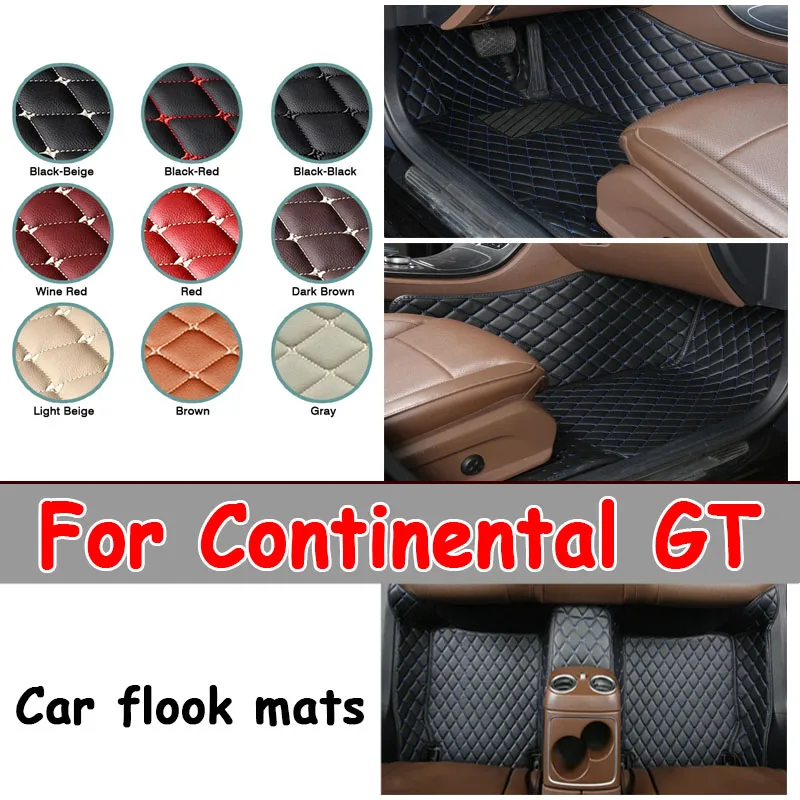 Car Floor Mats For Bentley Continental GT Coupe 2012 2013 2014 2015 2016 2017 Auto Foot Pads Carpet Cover Interior Accessories