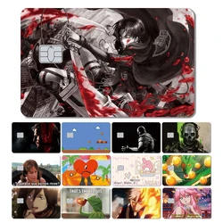 Film Autocollant en PVC pour Petite Carte de Crédit, Requin Magique, Anime, Dragon, Titan, Armée, Ours, Jeu, Puce, Débit