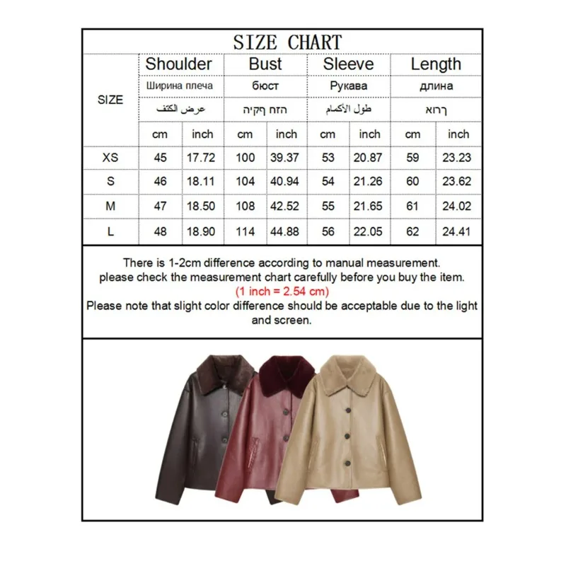 Comfortable To Wear 2026 Fall Winter New Arrival High Quality Reversible Faux Leather and Lamb Wool Short Jacket for Date Outfit