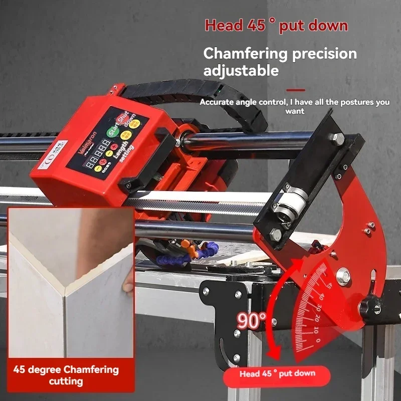 New Manual Cutting Stroke 850mm Tile Cutting Machine Chamfering Machine for Rock Slab and Floor Tile Water Jet Microlite