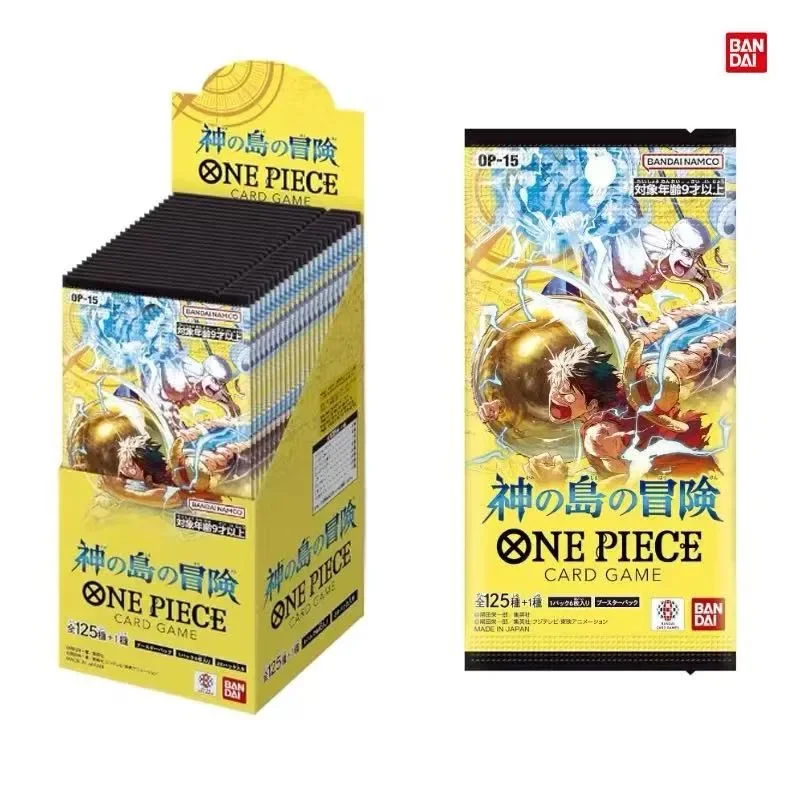 Bandai One Piece Card Game Op15 Japanese Version God Island Adventure Authentic Original Booster Box Trading Card For Collectors