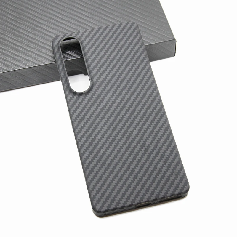 

ZXKE True Fiber Phone Case for Sony Xperia 1VII 7th Thin and Light, Aramid Fiber Shell, Fine Lines