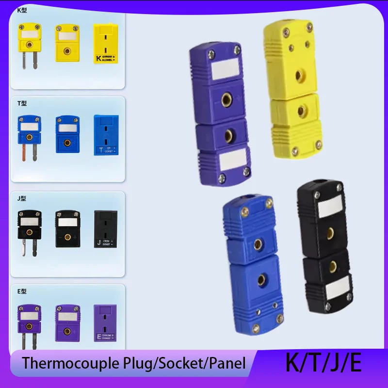 Thermocouple SMPW Miniature Plug and Socket Panel K/T/J/E High Temperature Resistance Compensation Wire Connector