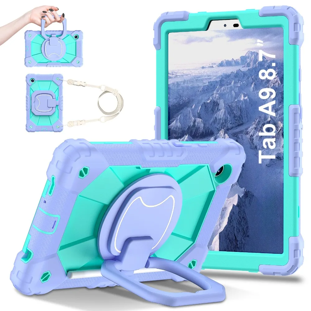 

Kids Case For Samsung Galaxy Tab A9 Plus 11 inch 2023 SM-X210/X215/X216 Tab A8 10.5 5G Tablet Kickstand Shockproof Rugged Cover