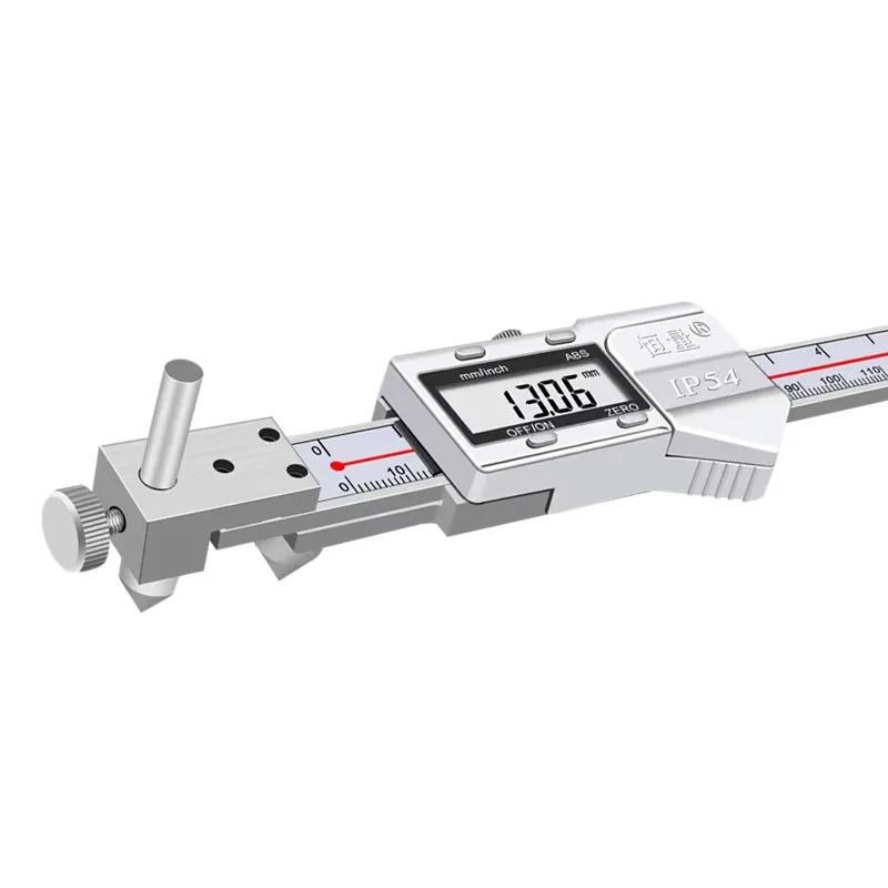 

10-200mm IP54 Stainless Steel Digital Caliper, High Precision for Horizontal Center Distance Measurement