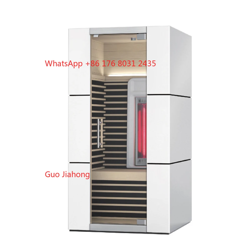 

Modern Far and Full Spectrum Wooden Hemlock Cedar Sauna Room