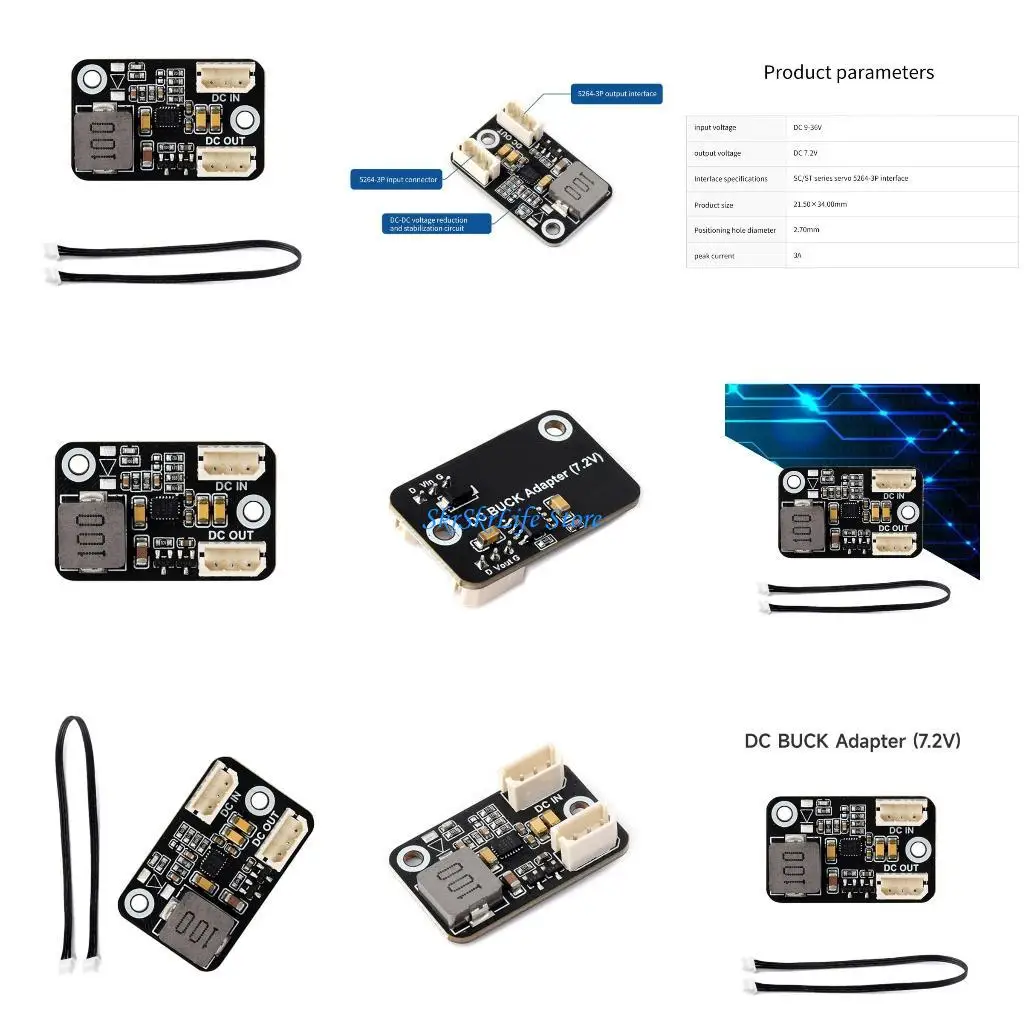 

E65E DC9-36V to DC7.2V Step-down Module Power Driver Board Servo Motor Power Module