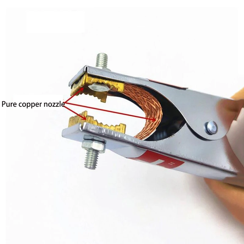 Carro bateria carregador clamp clip, níquel chapeamento, caminhão armazenamento, carregador automático, terminais de bateria, cobre puro conector, 2pcs