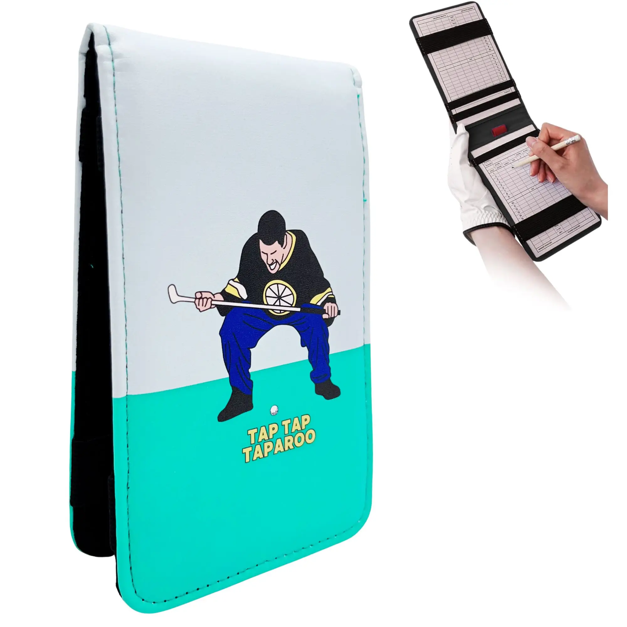 جولف بطاقة النتائج ساحة حامل كتب غطاء مع الصنبور تابارو سعيد جيلمور تصميم جودة بولي Leather الجلود جولف حامل بطاقة النتائج جولف