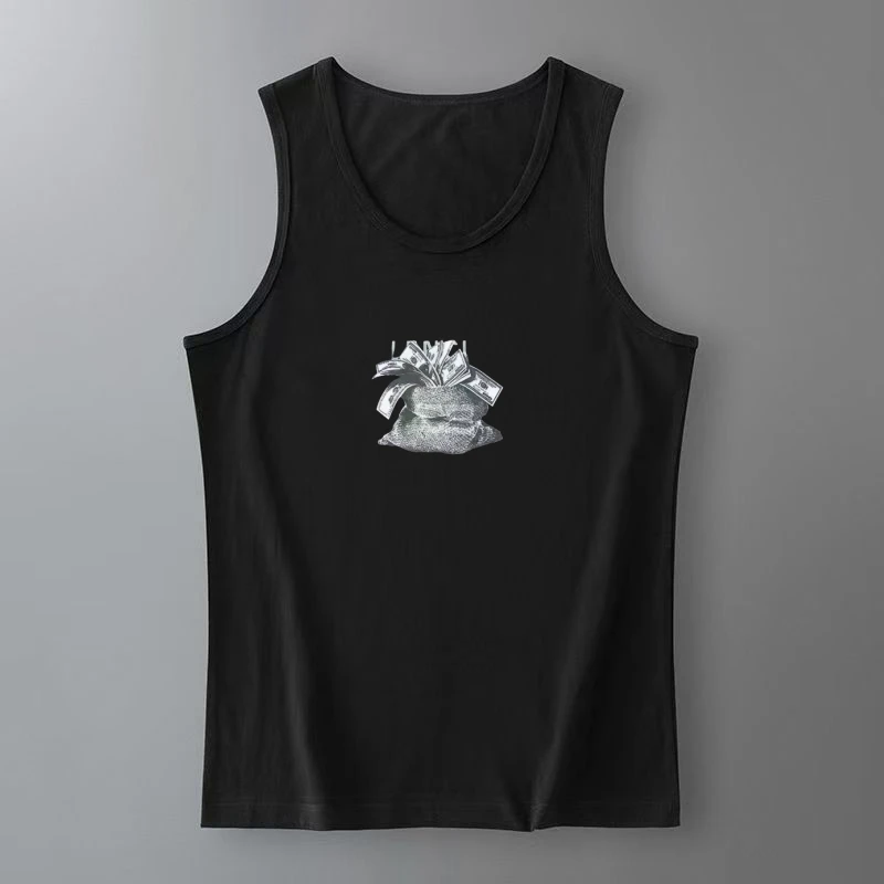 

2025 женский летний жилет Spice Girls Tide, брендовый легкий роскошный жилет без рукавов с круглым вырезом на подтяжках, новый тонкий топ с принтом, жилет