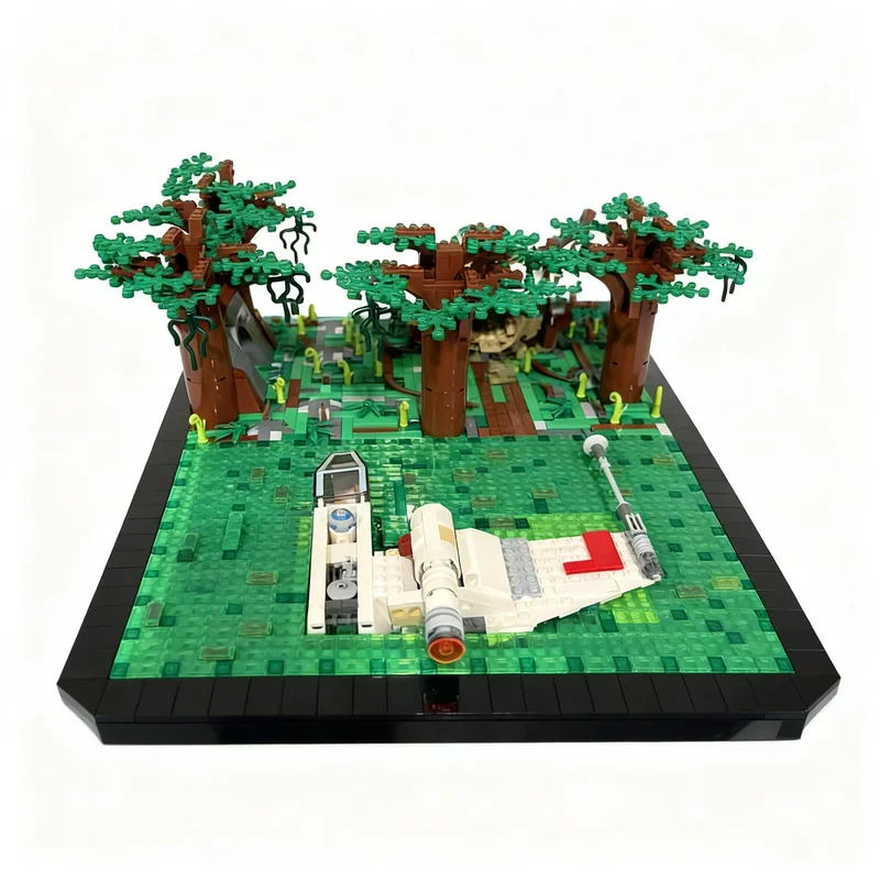 NEW 2265PCS MOC Space Battle Swamp Planet Diorama Model Collectible Display DIY Creative Building Blocks Gift Decoration Ideas