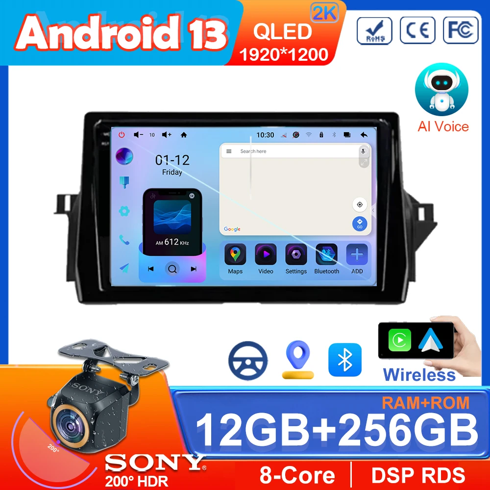 

Android 13 Car Radio For Toyota Camry VIII 8 XV70 2020 -2021 Multimedia Auto Radio Navigation Video DSP Player Head Unit GPS