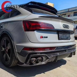 v Style For Audi Q5 Q5L Spoiler 2019 2020 2021 2022 High Quality Carbon fiber Car Rear Middle Spoiler Accessories Body Kit