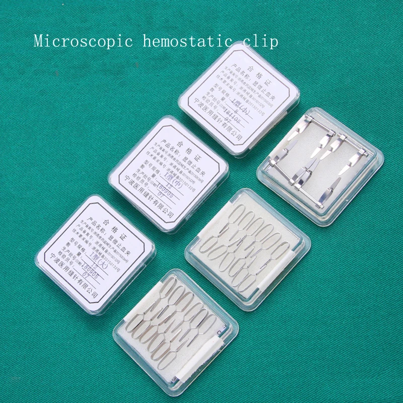 Arterial/Venous คลิปเรือขนาดเล็กคลิปปิดอุปกรณ์ชั่วคราวการปิดกั้นคลิปสัตว์ทดลอง Hemostatic คลิป