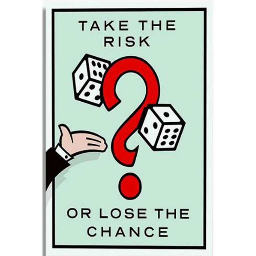 flag of take the risk or lose the chance 3x5ft polyester banner