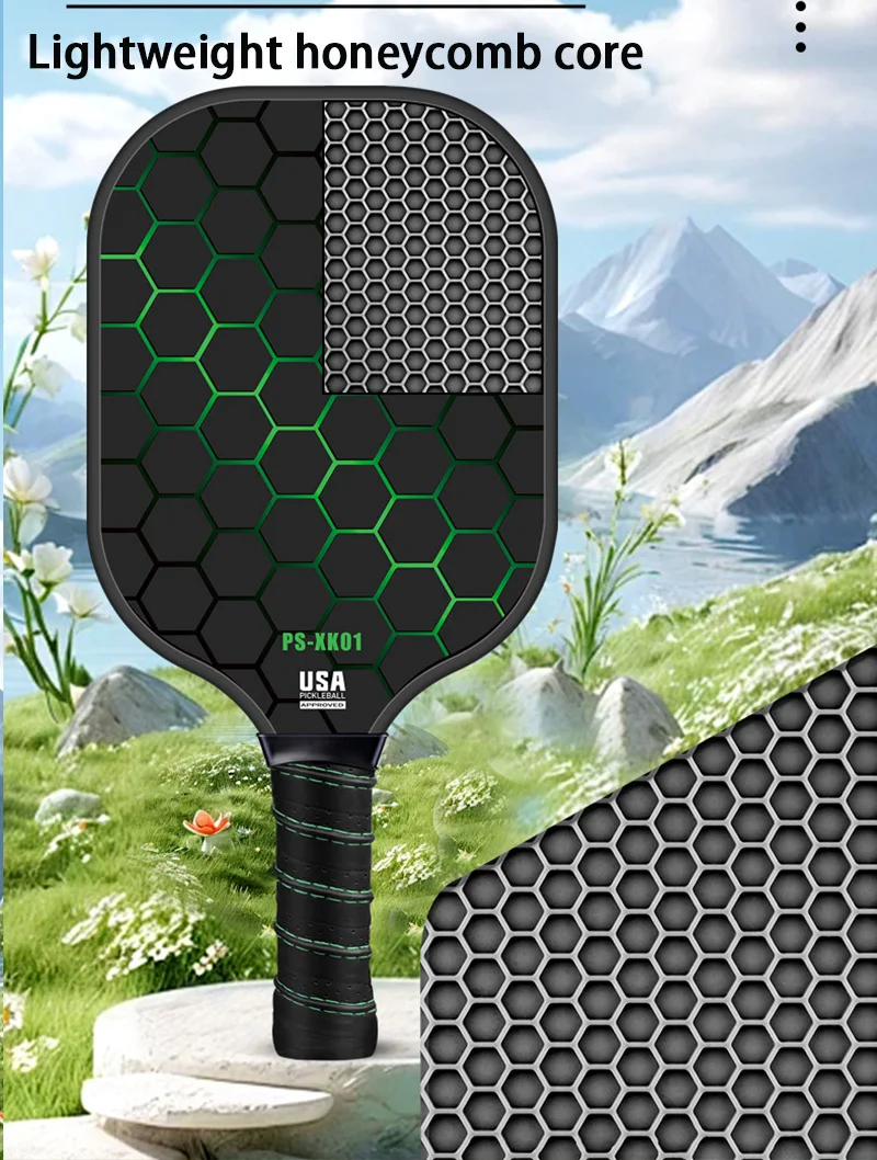 1set Neue Pickleball Schläger Carbon Faser Matt Oberfläche Verbesserte Süße Spot Pro Pickleball Paddle Für Professionelle Spieler – Detail 4