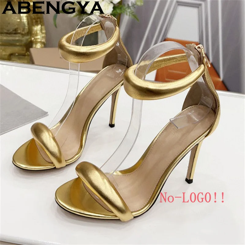

ABENGYA Open Toe Thin High Heels Sandals Women Summer Sexy Gladiator Sandals Women's Elegant Dress Party Shoes Sandals Mujer