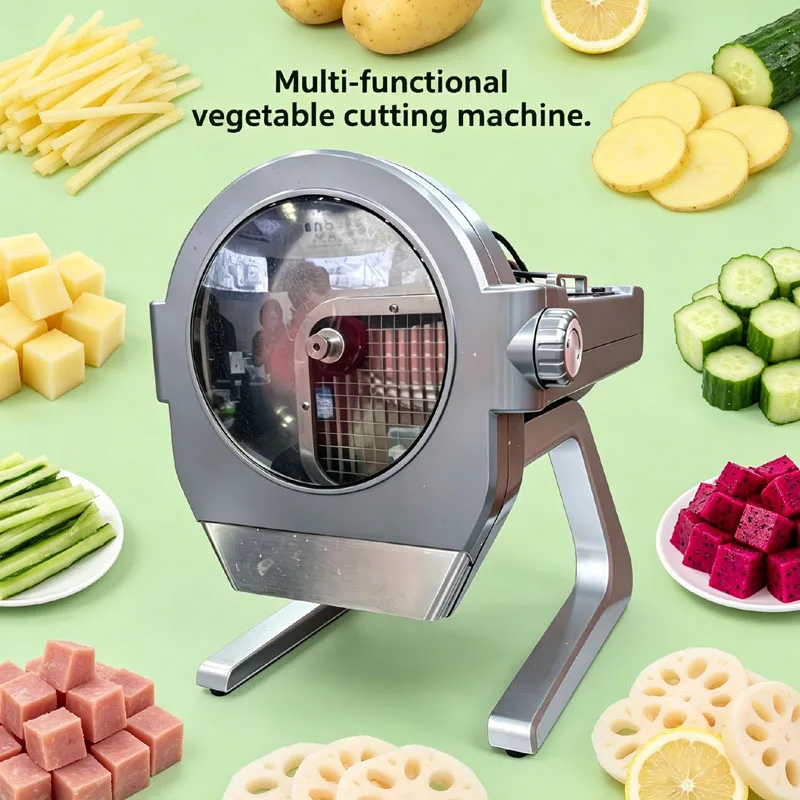 Radish Carrot Vegetable Cutter Machine Commercial Desktop Electric Automatic Melon Fruit Slice Shred Dice Cutting Machine