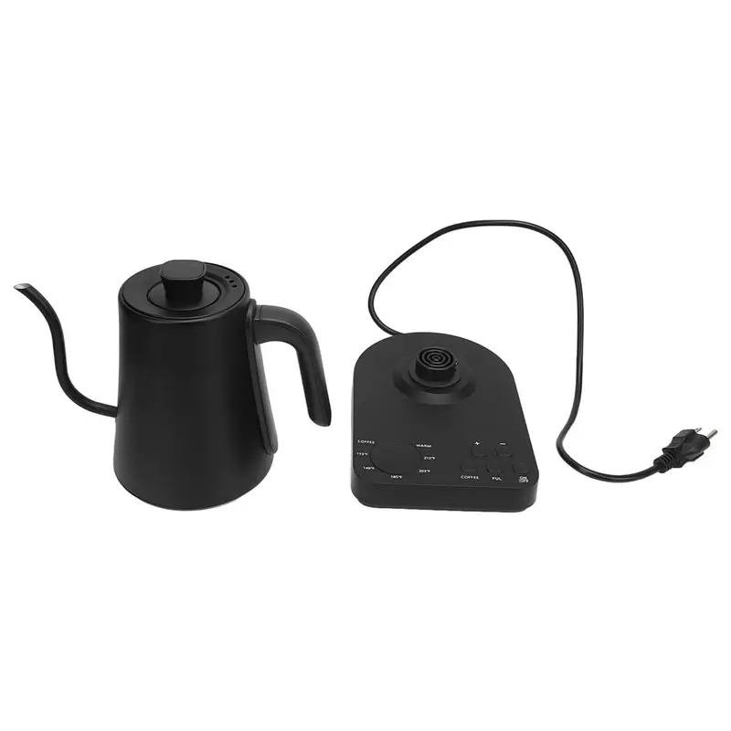 AB43-Electric Gooseneck Water Pour Over Kettle 1000Ml 1200W, 5 Temperature Levels Precise Pour Control, Rapid Heating US Plug