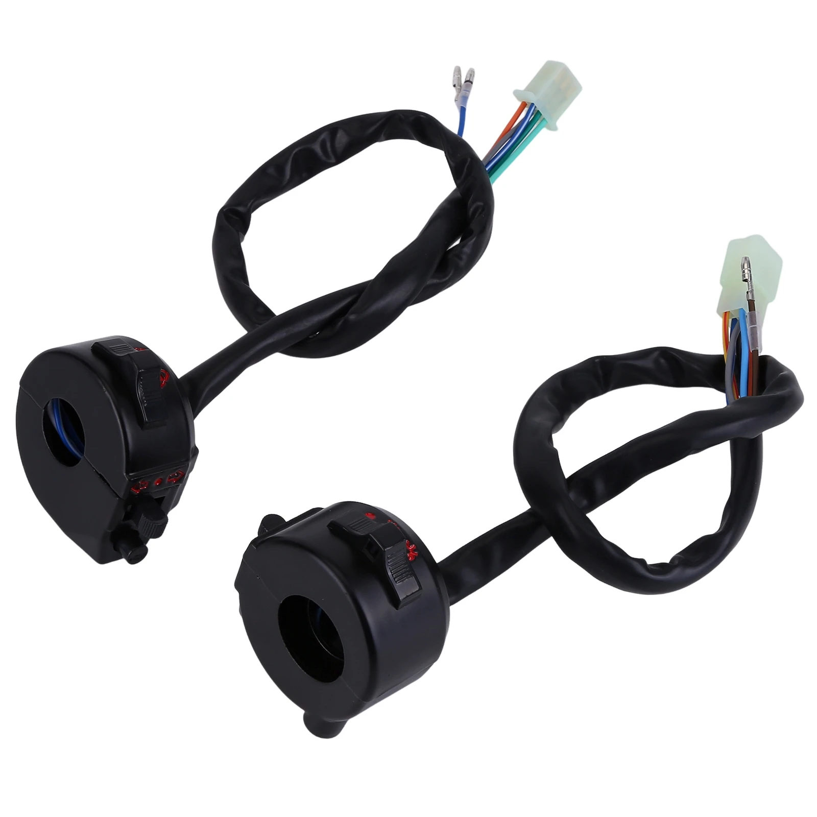 Reemplazo completo del kit de control del interruptor del manillar del arnés de cableado de cables Compatible con Italika Dt125 Ft125