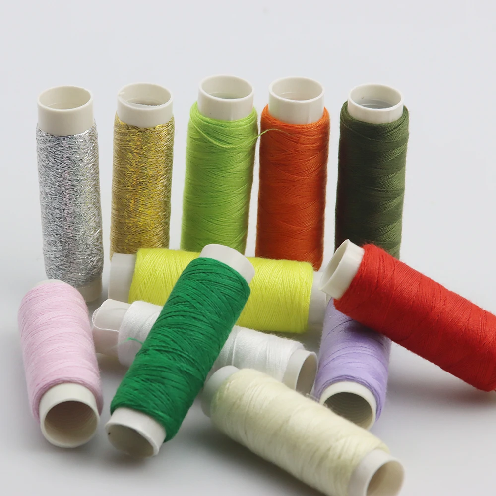 

3/6Roll 150M/roll Colored polyester sewing thread Home handmade sewing thread DIY necklace bracelet string thread