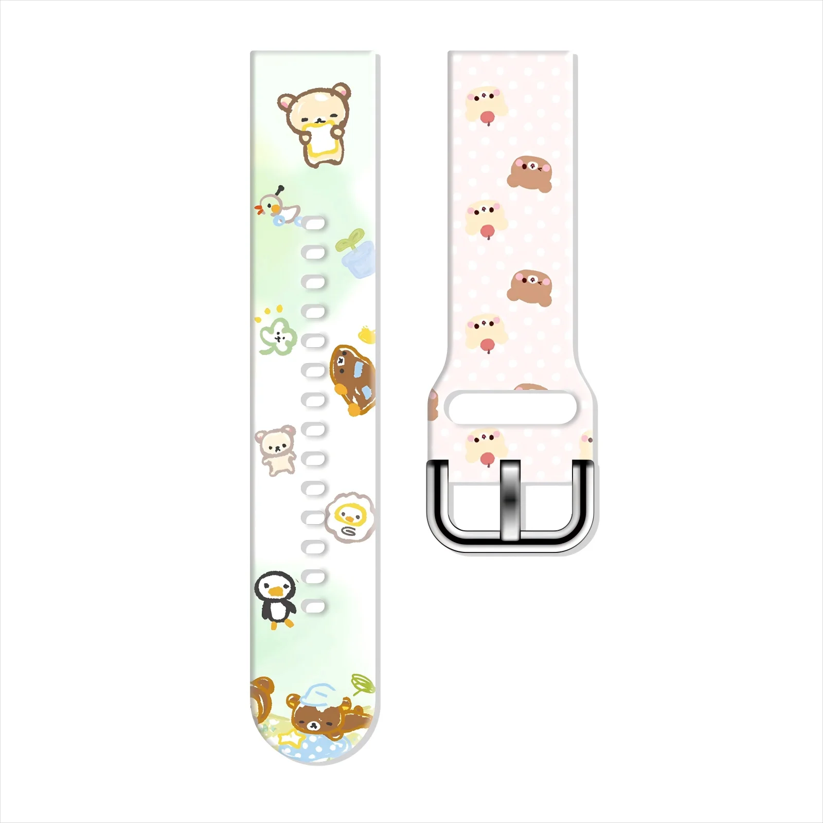 

20mm Cute Printed Strap for Samsung Galaxy Watch 7/6/5 40mm 44mm Band Replaceable Braceclet for Xiaomi Huawei Amazfit Watchband