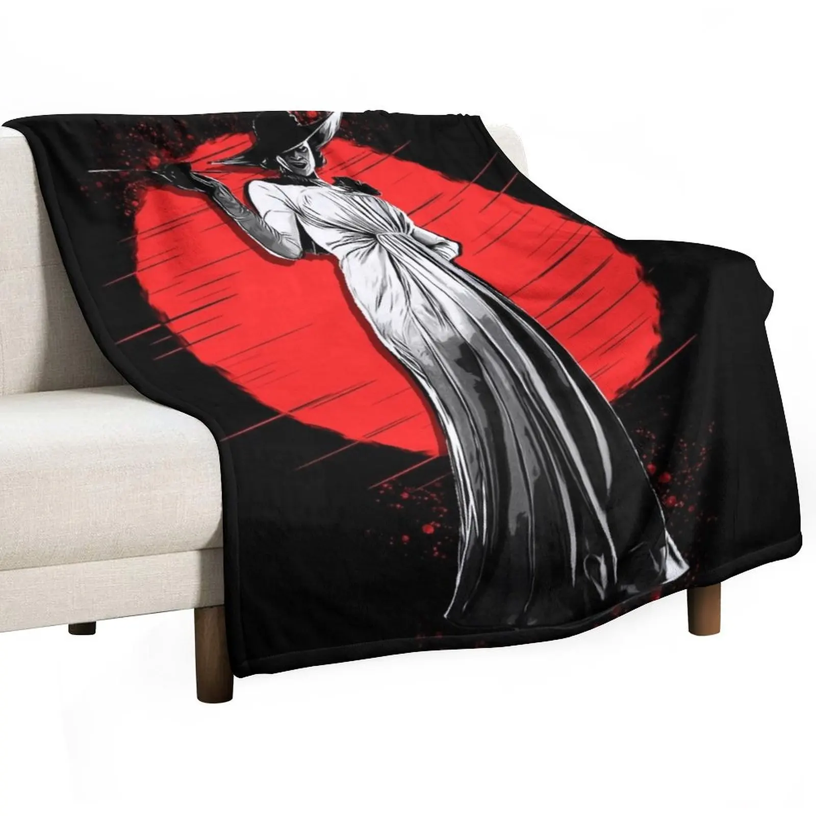 Resident Evil - Lady Dimitrescu Throw Blanket Luxury St Decorative Beds Sofas Flannel Blankets