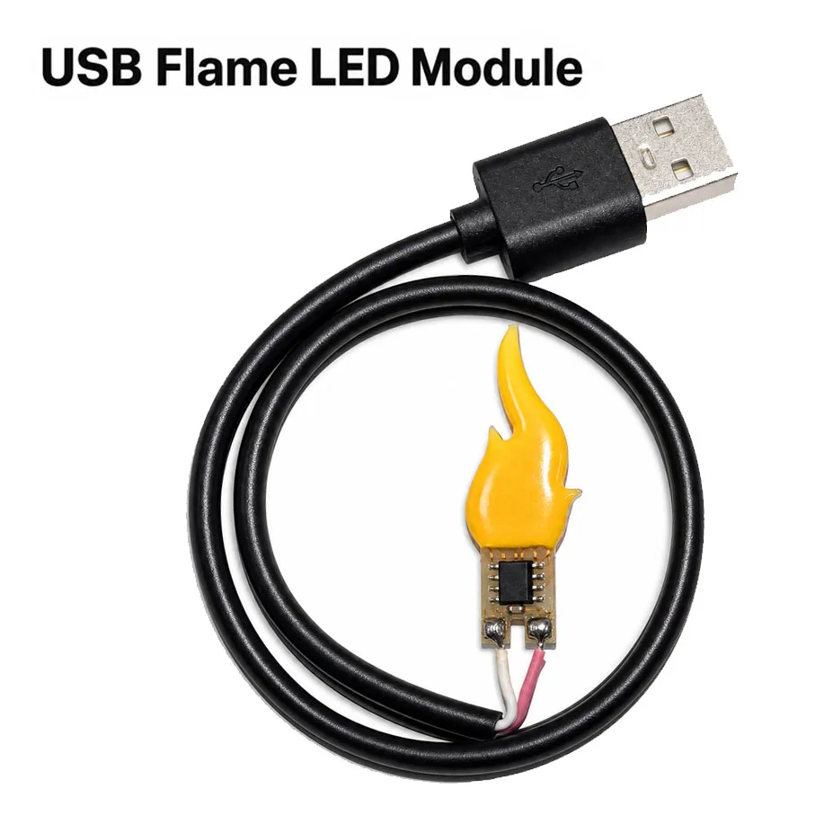 USB DC5V Led Cob Flash Candles Edison Flame LED Filament Diode Birthday Party Decoration Light Bulb Accessories Candle Light DIY