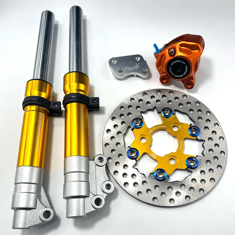 Suitable for JOG50 JOG90  RSZ100 Modified wheel brake disc front shock absorber link code brake pump instrument gear 200MM fixed