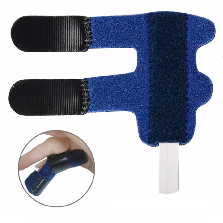 Wholesale Pain Relief Aluminium Finger Splint Fracture Protection Brace Corrector Support With Adjustable Tape Bandage