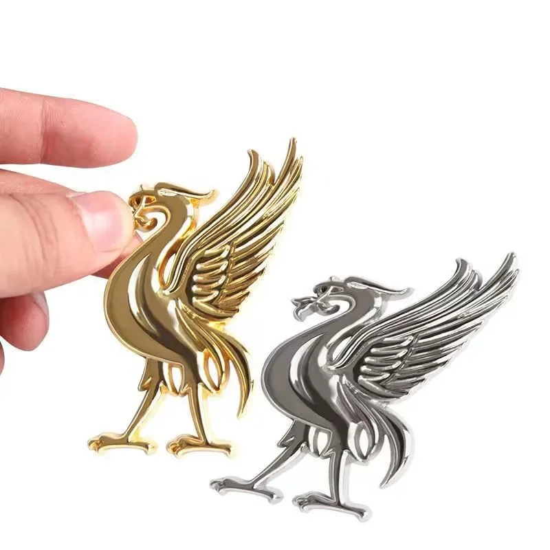 3D Metal Sticker Emblem Motorcycle Decoration Rear Trunk Badge stickers For Liverpool Kop L F C liver bird Car Styling