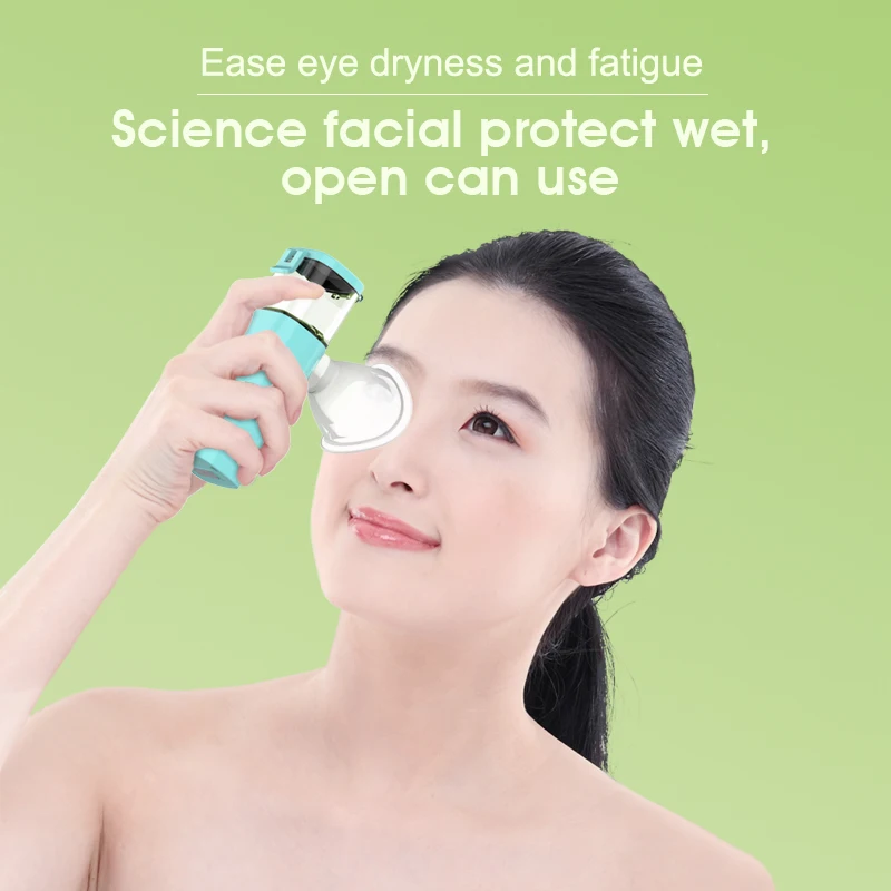 Nano Mist Sprayer & Eye Nebulizer - Portable Facial Hydration Spa Atomizer for Daily Skin Care & Dry Eye Relief
