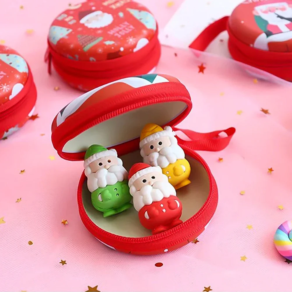 Mini Money Key Bag for Kids, Cartoon Pattern, Senhoras, Natal