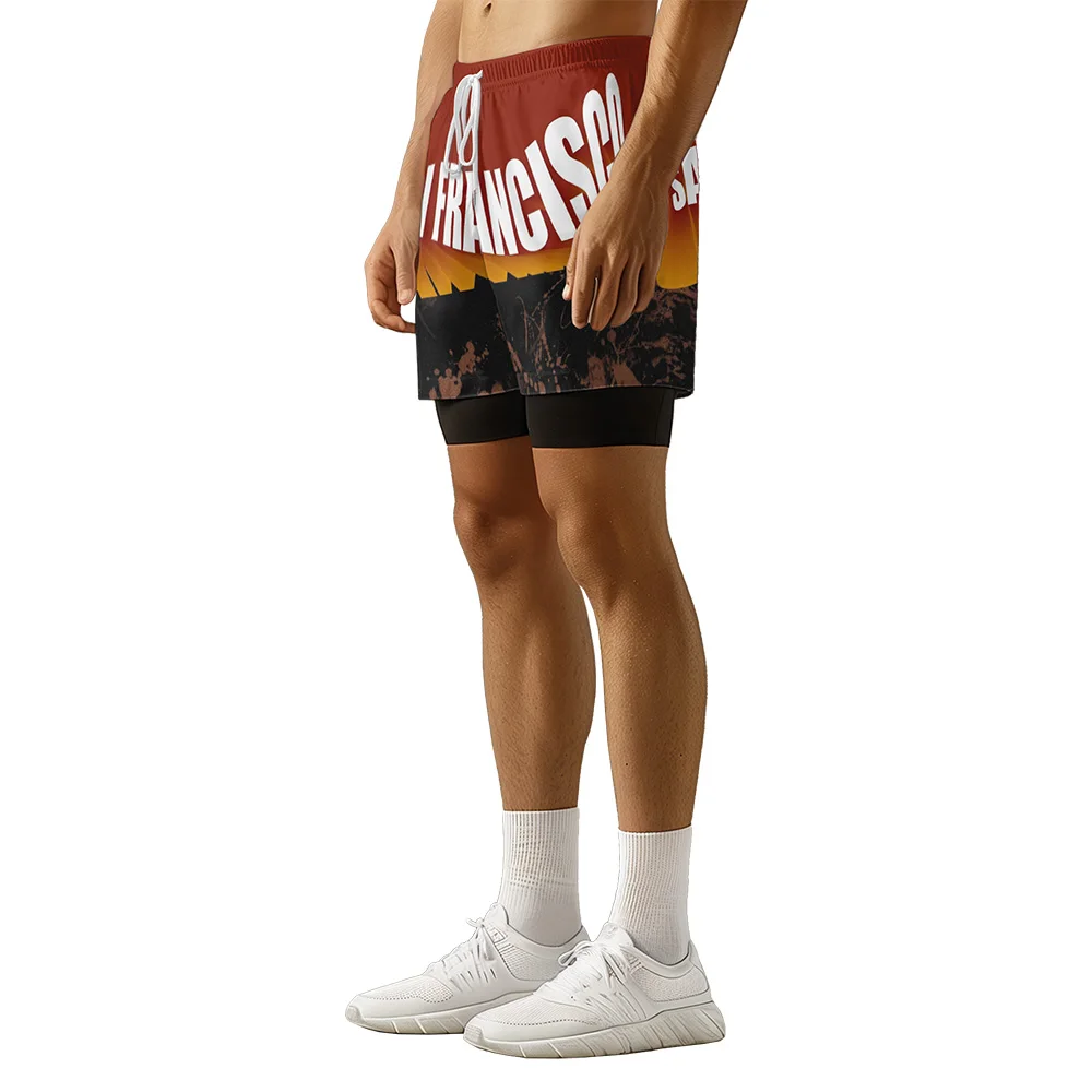 2024 New original design letters Summer 3D Advanced Print Casual trend Sports High Street  basketball shorts  men shorts