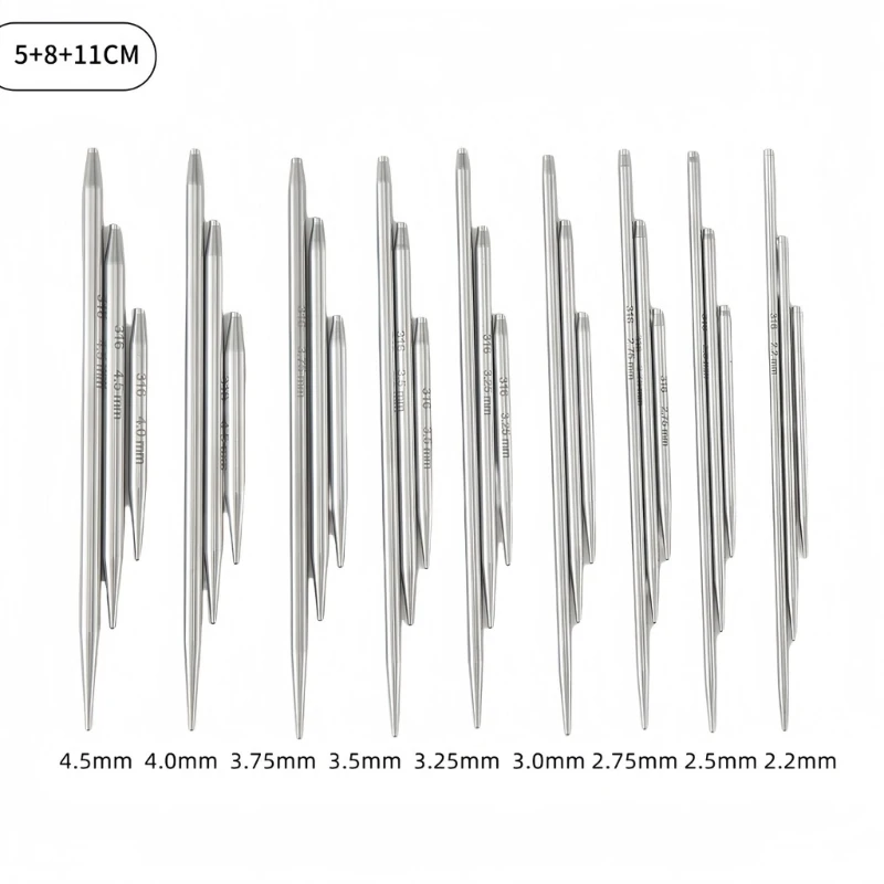 Jarum Rajut DIY Alat Rajut Sweter Dapat Dipertukarkan 203C