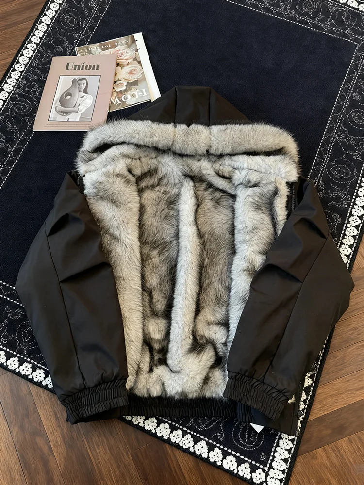 

Мужская зимняя утепленная куртка American Sle Wolf King с капюшоном, на меху, с подкладкой из флиса, Cleanfit Sle