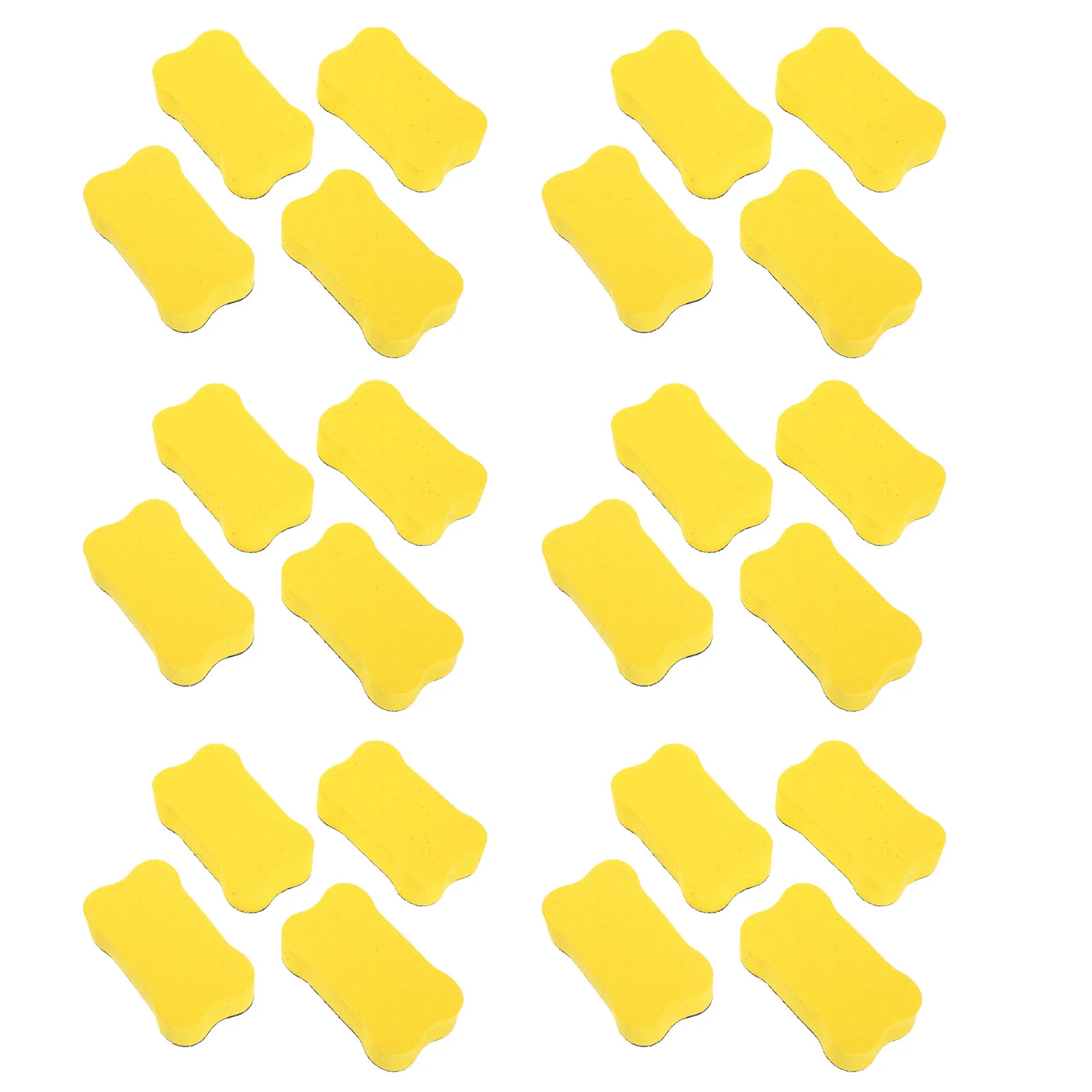 

White Boards Dry Erase Whiteboard Eraser Erasers for Pencils Portable Yellow Office
