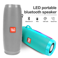 Outdoor Speaker Riding TG157 Portable Bluetooth Wireless Column 10W Dual Bass LED FM BT TF 1200mAh Home Music Player For Camping