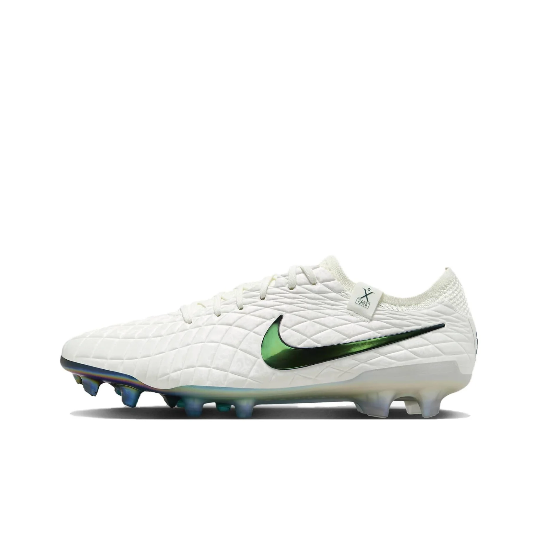 Nike Jr Legend 10 Soccer Shoes Men's Low Top White Green FZ1578-100