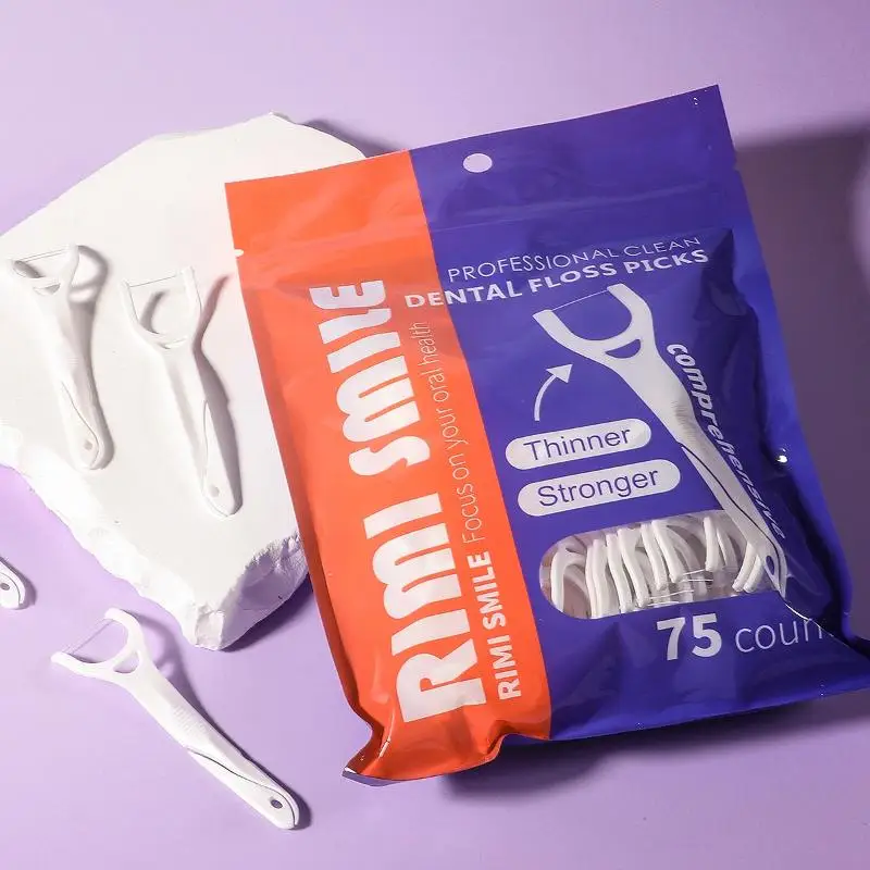 75pcs Y-Shaped Interdental Brush Easy-to-Use Oral Care Tool for Removing Food Residue and Maintaining Basic Hygiene