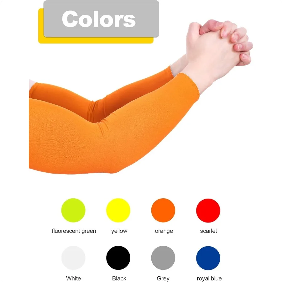 8 paia di maniche da braccio con protezione solare UV per uomo e donna, maniche rinfrescanti per tatuaggi