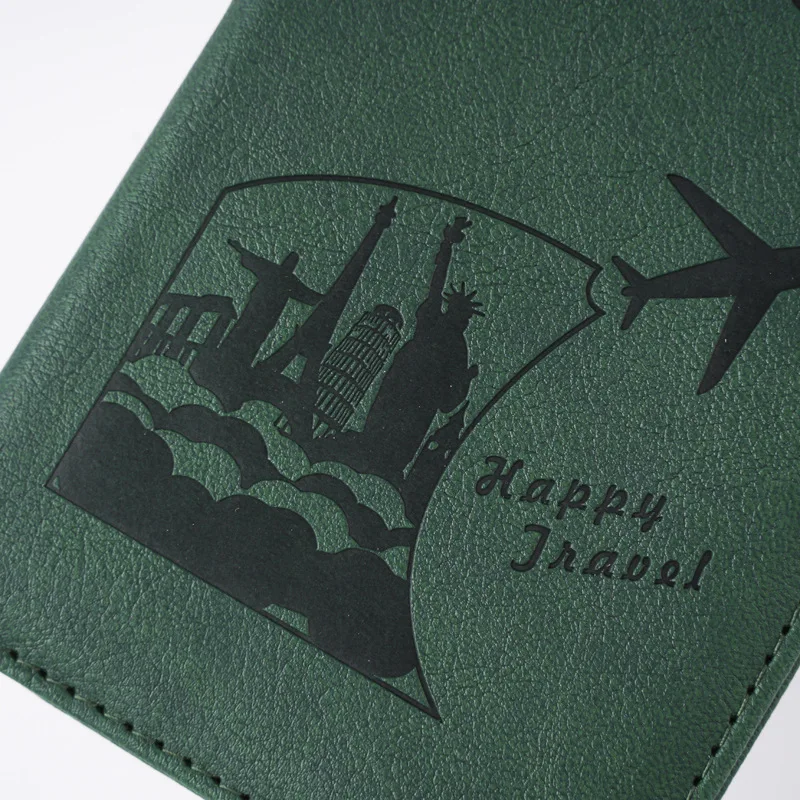 PU Leather Passport Cover With Ticket Clip Multifunctional Passport Holder Multi Slots ID Credit Card Storage - zdjęcie 1